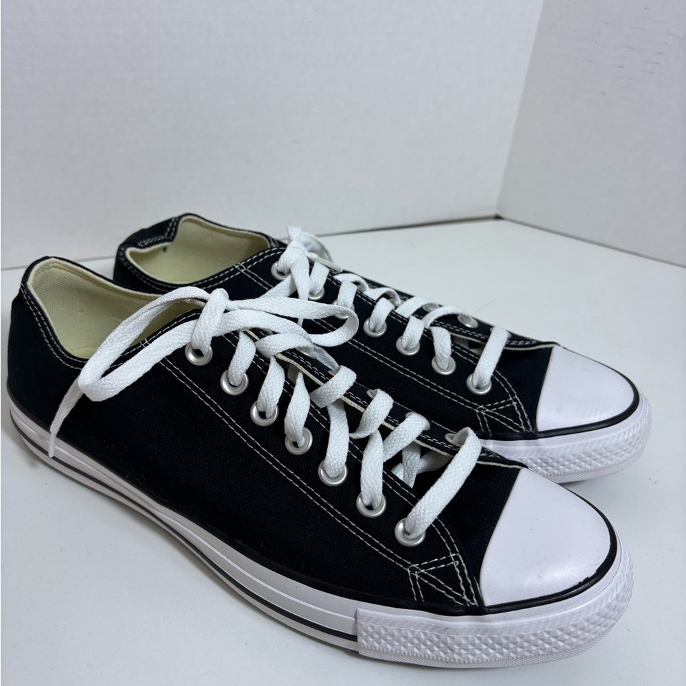 Converse All Star Black Canvas Lace Up Sneakers Men's Size 9 Women 11 Unisex